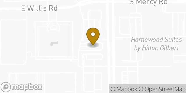 Map showing the location of Val Vista, AZ in Gilbert, AZ 85297