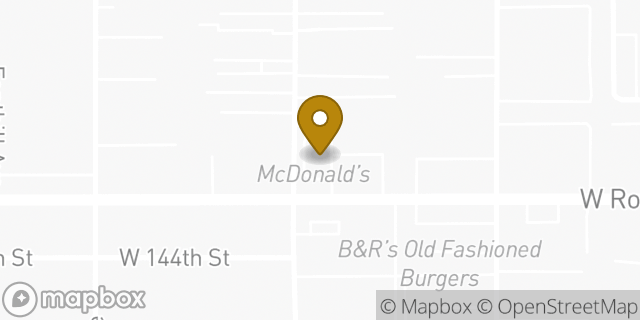 Map showing the location of McDonald's in Hawthorne, CA 90250