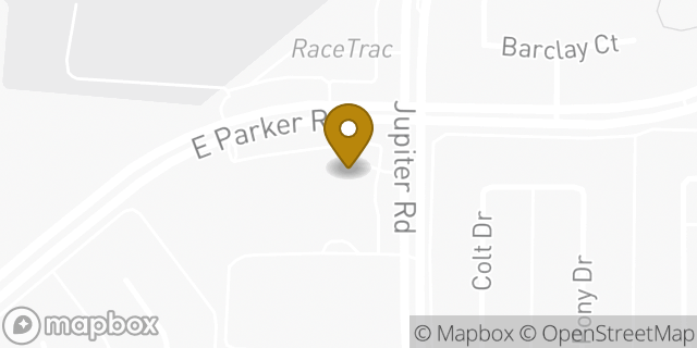 Map showing the location of Amazon Locker - Gaffer in Plano, TX 75074