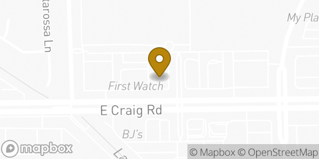 Map showing the location of Starbucks in North Las Vegas, NV 89030