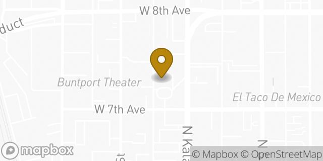 Map showing the location of 7-Eleven in Denver, CO 80204