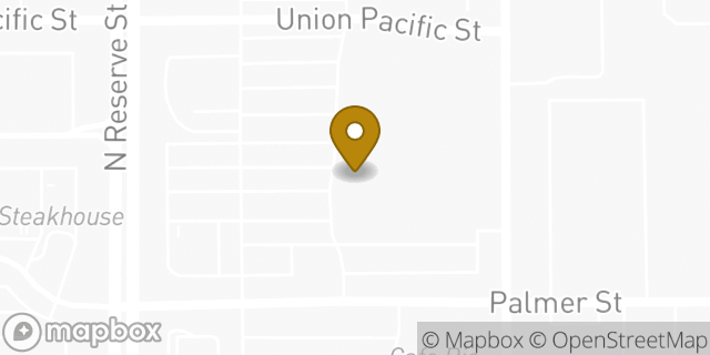 Map showing the location of Starbucks in Missoula, MT 59808