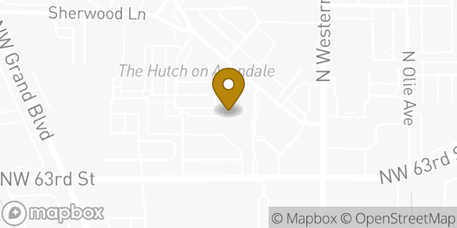 Map showing the location of Amazon Locker - Pardon in Nichols Hills, OK 73116
