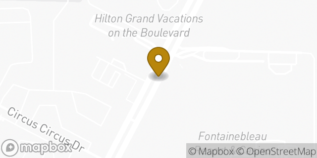 Map showing the location of Las Vegas - Fontainebleau Las Vegas HLE in Las Vegas, NV 89109