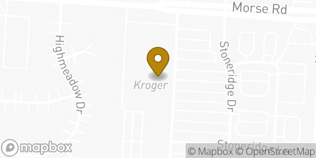 Map showing the location of Kroger in Gahanna, OH 43230