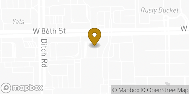 Map showing the location of Chase Mortgage in Indianapolis, IN 46260