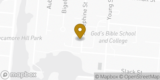 Map showing the location of Amazon Locker - Dafydd in Cincinnati, OH 45219