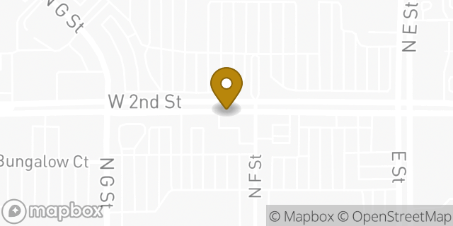 Map showing the location of Starbucks in San Bernardino, CA 92410