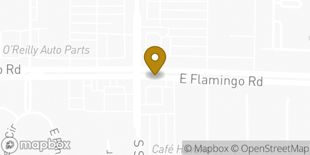 Map showing the location of Starbucks in Las Vegas, NV 89121