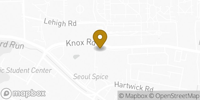 Map showing the location of Dunkin' in College Park, MD 20740