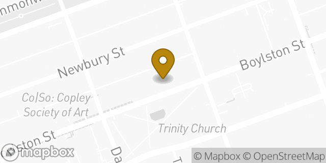 Map showing the location of Chipotle Mexican Grill in Boston, MA 02116
