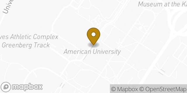Map showing the location of Starbucks in Washington, DC 20016