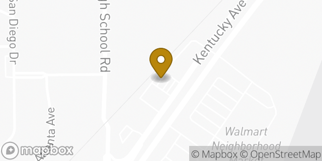 Map showing the location of ATM SPEEDWAY #7770 in Indianapolis, IN 46221