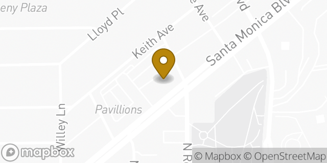 Map showing the location of Chase Bank in West Hollywood, CA 90069