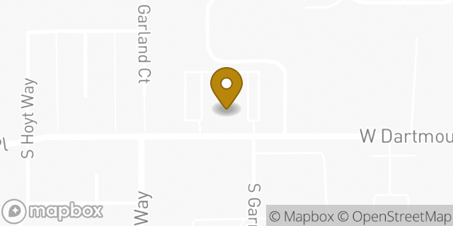 Map showing the location of The Church of Jesus Christ of Latter-day Saints in Lakewood, CO 80227