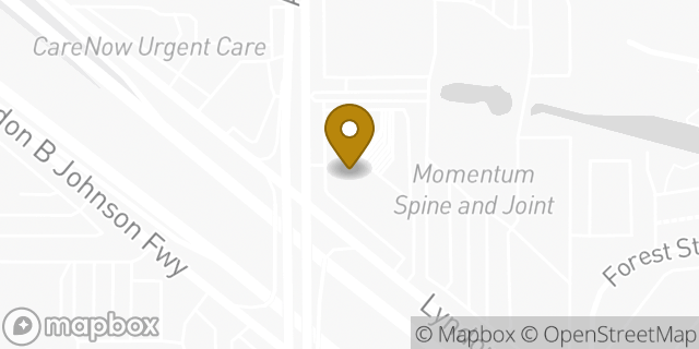 Map showing the location of Chase Bank in Dallas, TX 75243