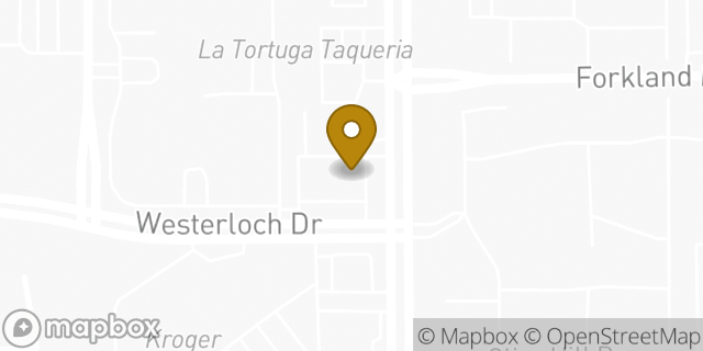 Map showing the location of Chase Bank in Houston, TX 77077