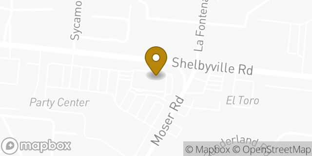 Map showing the location of CVS Pharmacy in Louisville, KY 40223