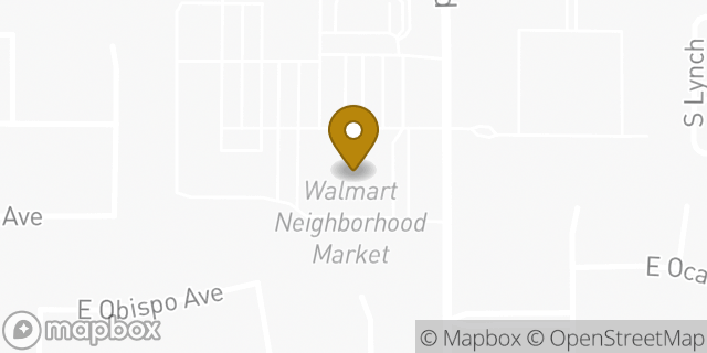 Map showing the location of Walmart Neighborhood Market in Mesa, AZ 85212