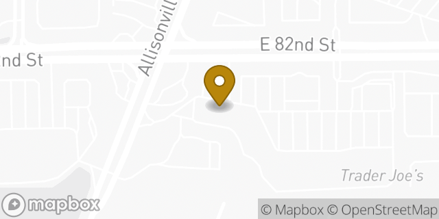 Map showing the location of The UPS Store in Indianapolis, IN 46250