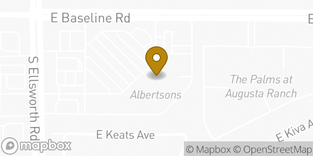 Map showing the location of Coinme in Mesa, AZ 85209