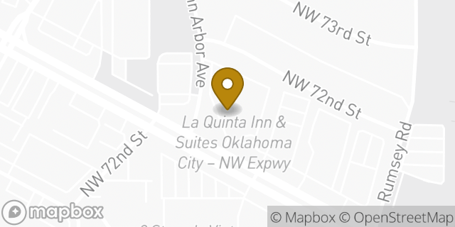 Map showing the location of La Quinta Inn & Suites by Wyndham Oklahoma City - NW Expwy in Oklahoma City, OK 73132