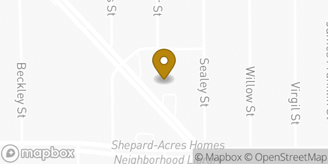 Map showing the location of AutoZone in Houston, TX 77088
