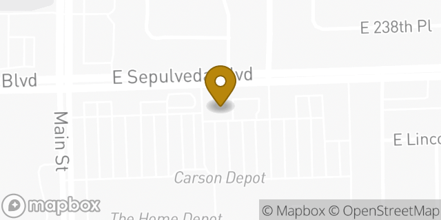 Map showing the location of Subway in Carson, CA 90745