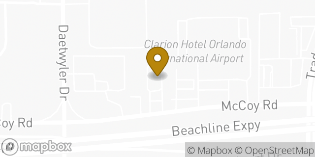 Map showing the location of McDonald's in Orlando, FL 32812
