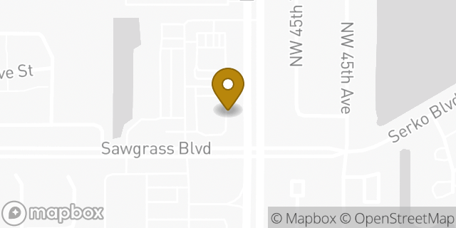 Map showing the location of Starbucks in Coconut Creek, FL 33073