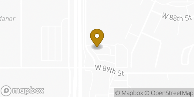 Map showing the location of Starbucks in Overland Park, KS 66212