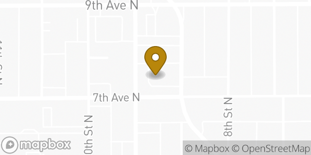 Map showing the location of Amazon Locker - Instinct in St Petersburg, FL 33701