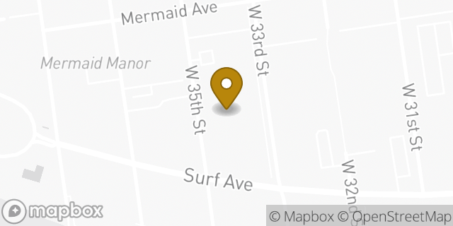 Map showing the location of Amazon Locker - Julii in Brooklyn, NY 11224