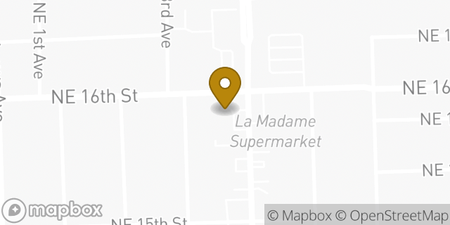 Map showing the location of Amazon Locker - Posey in Fort Lauderdale, FL 33304