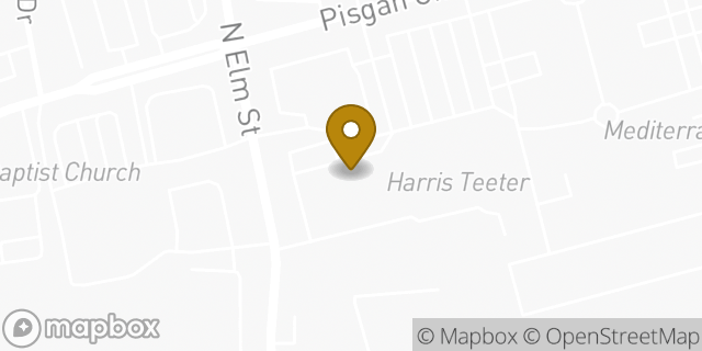 Map showing the location of The UPS Store in Greensboro, NC 27455
