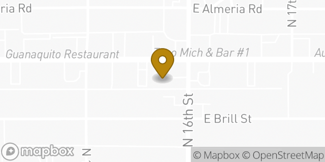 Map showing the location of Amazon Locker - Bite in Phoenix, AZ 85006