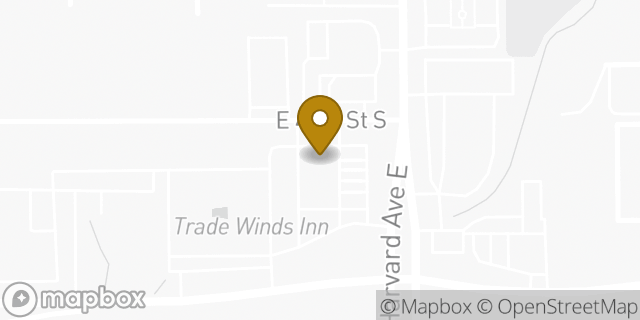 Map showing the location of Amazon Locker - Woodwork in Tulsa, OK 74135