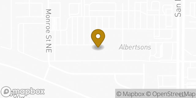 Map showing the location of Avis Rent A Car in Albuquerque, NM 87109