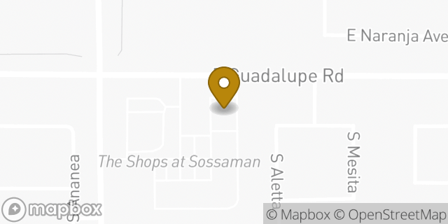 Map showing the location of AutoZone in Mesa, AZ 85212