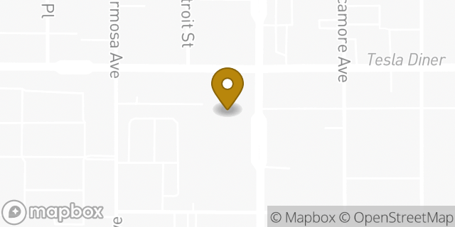 Map showing the location of Starbucks in West Hollywood, CA 90046
