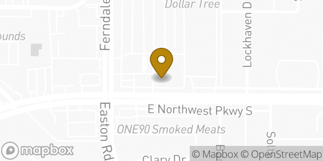 Map showing the location of Subway in Dallas, TX 75238