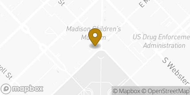 Map showing the location of Chase ATM in Madison, WI 53703
