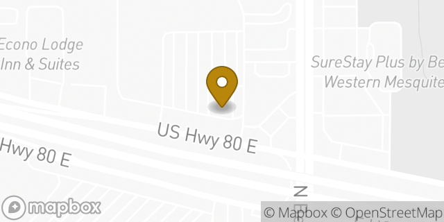 Map showing the location of Chipotle Mexican Grill in Mesquite, TX 75150
