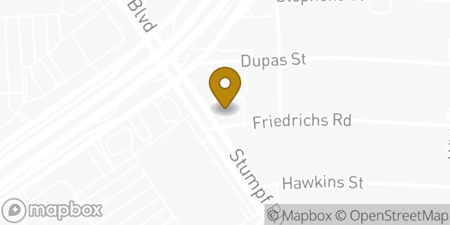 Map showing the location of McDonald's in Gretna, LA 70053