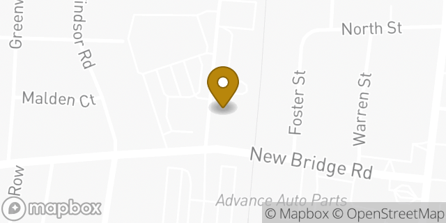 Map showing the location of Bank Of America in Bergenfield, NJ 07621