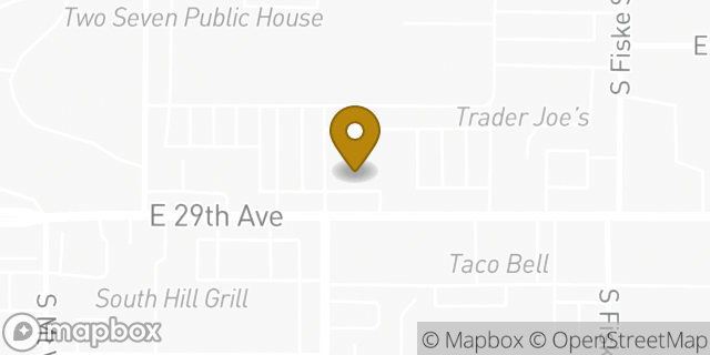 Map showing the location of McDonald's in Spokane, WA 99223