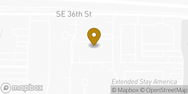 Map showing the location of Amazon Locker - Magenta in Bellevue, WA 98006
