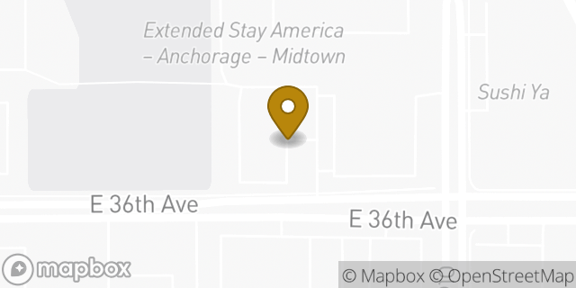 Map showing the location of McDonald's in Anchorage, AK 99503