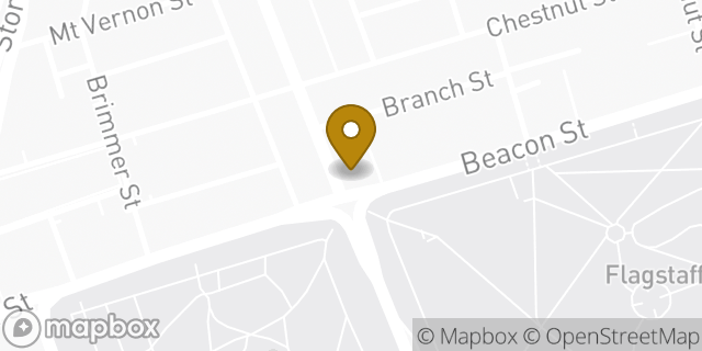 Map showing the location of Starbucks in Boston, MA 02108