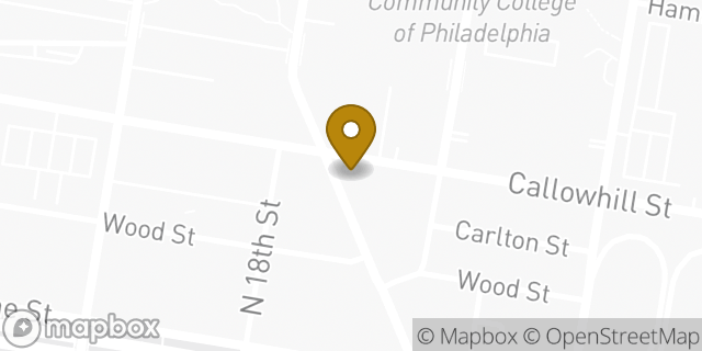 Map showing the location of Amazon Locker - Stripes in Philadelphia, PA 19103